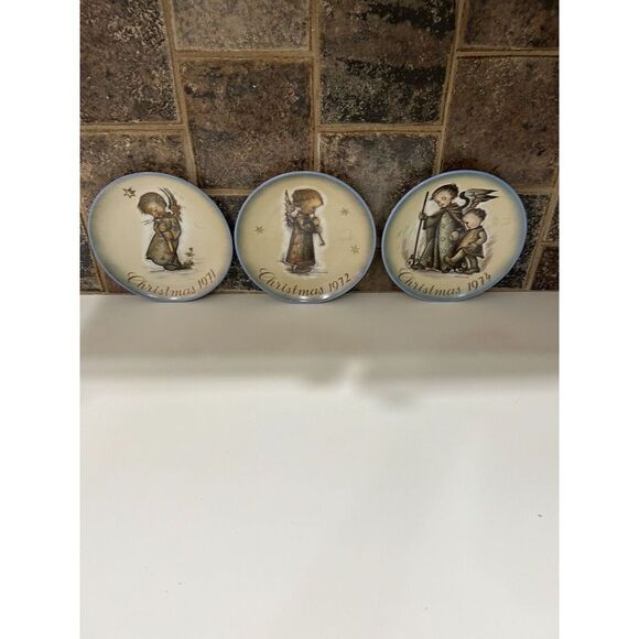 3 Limited Edition Collector plate Reproductions SCHMID BROS. BERTHA HUMMEL PLATE - Picture 2 of 10